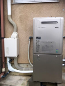 ガス給湯器施工事例 向日市 Rinnai RVD-E2405AW2-3